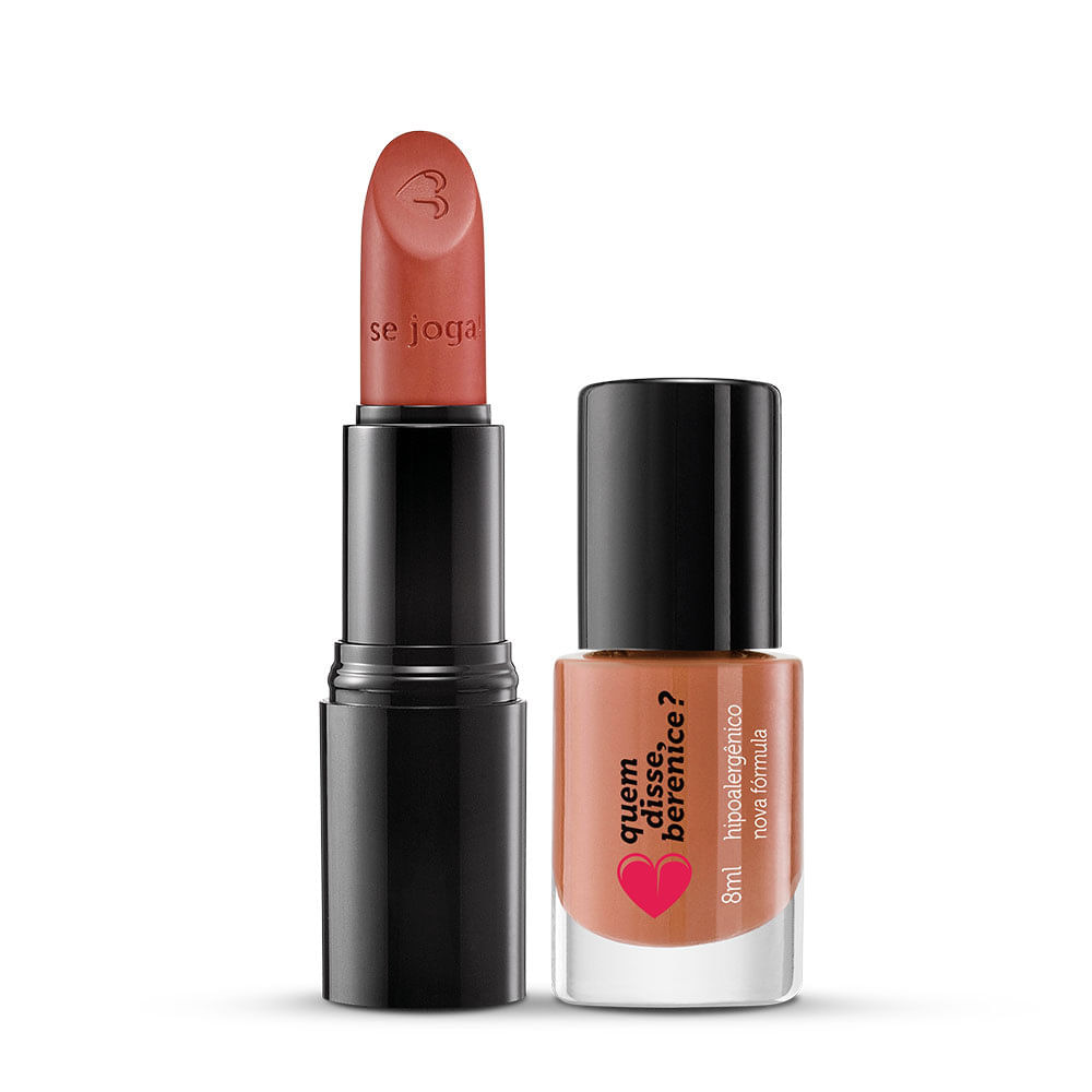Kit Esmalte Marronli + Batom Mate Veludo Marronterra